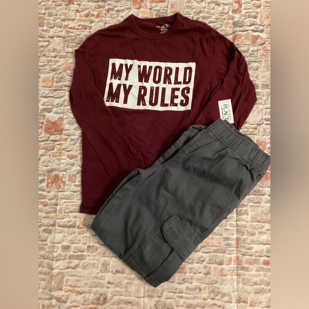 Boy’s Burgundy Graphic Tee